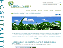 Tablet Screenshot of hospitalitygreen.com